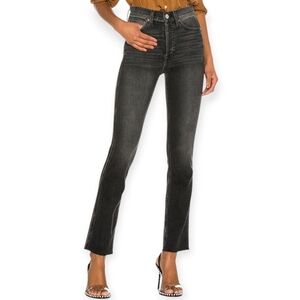 Re/Done Originals 80s Slim Straight Jeans in Black 26 (2)